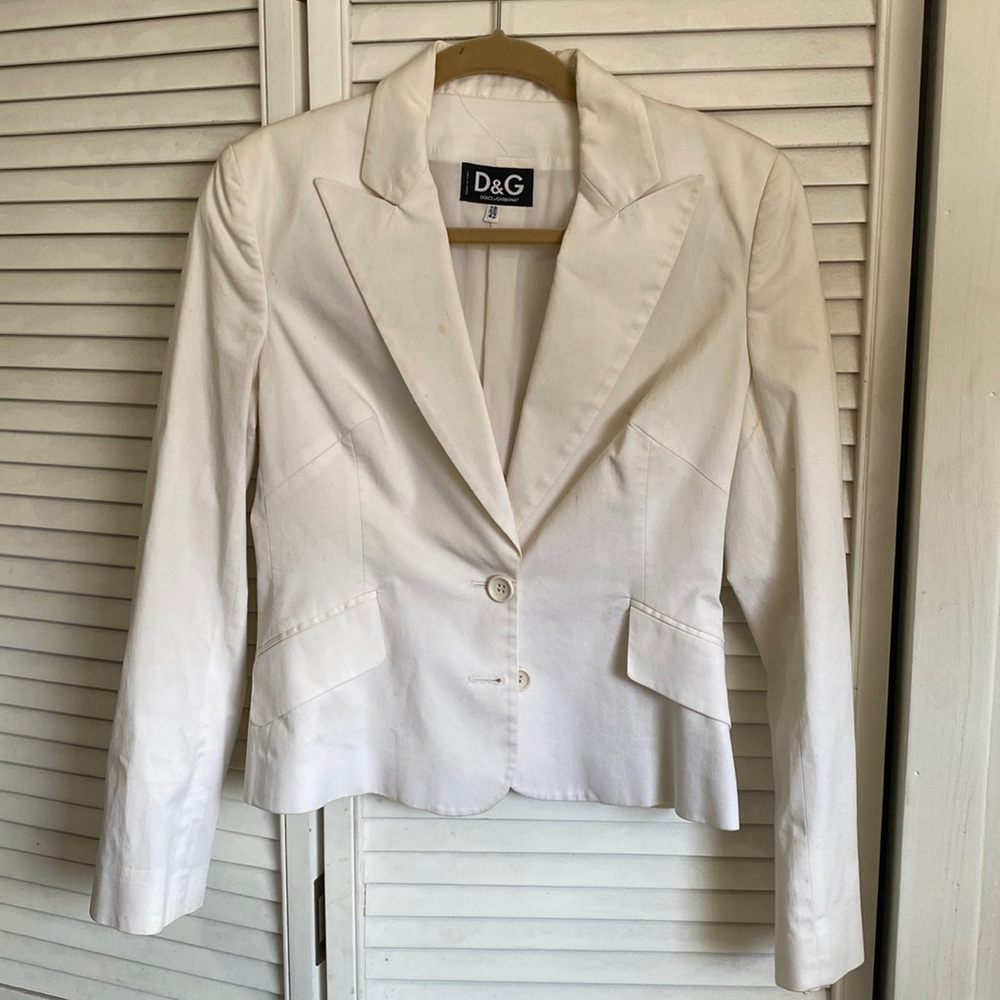 D&G Blazer (White) w/ a few stains